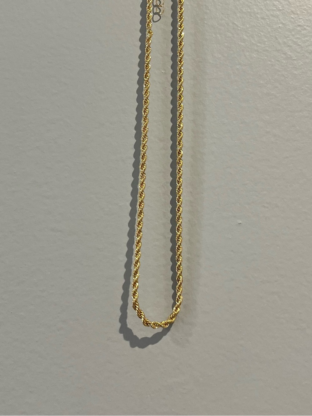 Gold Rope Chain Necklace - Elegant Women’s Jewelry